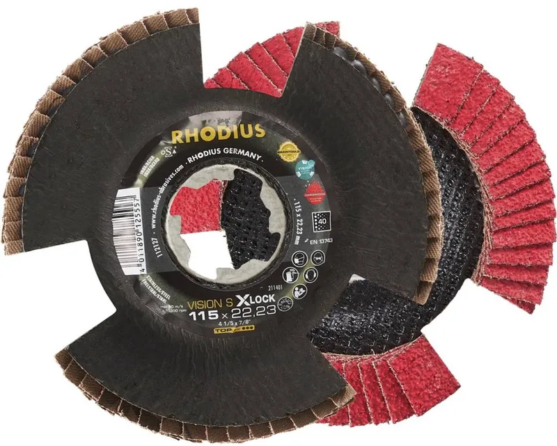 Rhodius 211401 VISION SPEED X-LOCK Lamellenschijf RVS, Staal, Non-ferrometaal 10 stuk(s) de Rhodius – image du produit 1 sur 2