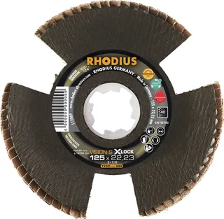 Rhodius 211404 VISION SPEED X-LOCK Fächerschleifscheibe Körnung (num) 40 Edelstahl, Stahl, NE-Metalle 10 St. de Rhodius – image du produit 2 sur 2