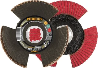 Rhodius 211404 VISION SPEED X-LOCK Fächerschleifscheibe Körnung (num) 40 Edelstahl, Stahl, NE-Metalle 10 St. de Rhodius – image du produit 1 sur 2