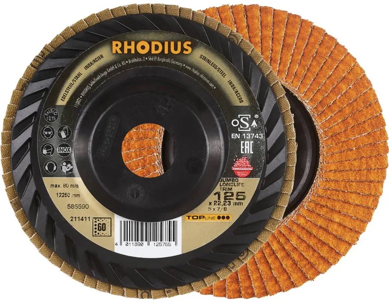 Rhodius 211411 JUMBO LONGLIFE TRIM Lamellenschijf RVS, Staal 10 stuk(s) von Rhodius – Produktbild 1 von 2