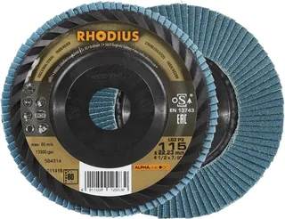 Rhodius 211415 LGZ P3 Disque segmenté Grain 80 acier inoxydable, acier 10 pc(s) de Rhodius – image du produit 1 sur 2
