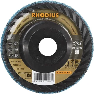 Rhodius 211416 LGZ P3 Disque segmenté Grain 120 acier inoxydable, acier 10 pc(s) de Rhodius – image du produit 2 sur 2