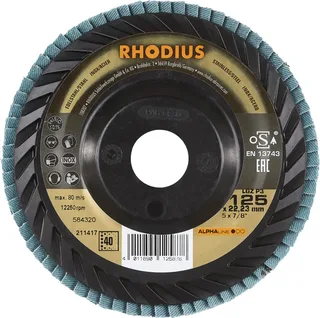 Rhodius 211417 LGZ P3 Disque segmenté Grain 40 acier inoxydable, acier 10 pc(s) de Rhodius – image du produit 2 sur 2
