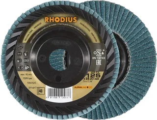 Rhodius 211417 LGZ P3 Disque segmenté Grain 40 acier inoxydable, acier 10 pc(s) de Rhodius – image du produit 1 sur 2