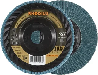Rhodius 211418 LGZ P3 Disque segmenté Grain 60 acier inoxydable, acier 10 pc(s) de Rhodius – image du produit 1 sur 2