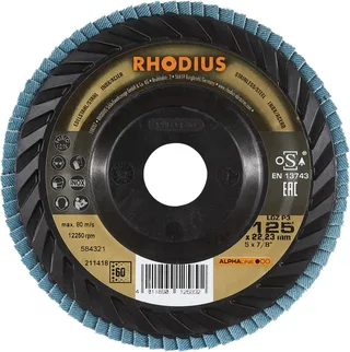 Rhodius 211418 LGZ P3 Disque segmenté Grain 60 acier inoxydable, acier 10 pc(s) de Rhodius – image du produit 2 sur 2