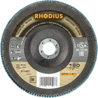 Rhodius 211422 LSZ F3 Fächerschleifscheibe Körnung (num) 80 Edelstahl, Stahl 10 St. by Rhodius – product image 2 of 2