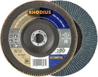 Rhodius 211425 LSZ FB Disque segmenté Grain 80 acier inoxydable, acier 10 pc(s) de Rhodius – image du produit 1 sur 2