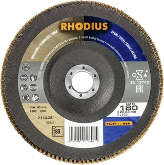 Rhodius 211425 LSZ FB Disque segmenté Grain 80 acier inoxydable, acier 10 pc(s) de Rhodius – image du produit 2 sur 2