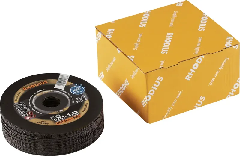 Rhodius 211575 Jeu de disque à tronçonner 125 mm 25 pc(s) acier inoxydable, acier de Rhodius – image du produit