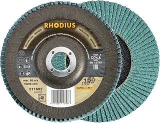 Rhodius 211692 LSZ F3 Fächerschleifscheibe Körnung (num) 40 Edelstahl, Stahl 10 St. by Rhodius – product image 1 of 2