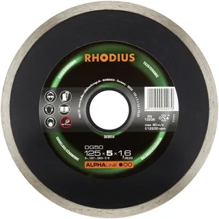 Rhodius 303054 DG50 Diamanttrennscheibe Durchmesser 125 mm Bohrungs-Ø 22.23 mm Fliesen, Keramik 1 St. von Rhodius – Produktbild 2 von 2