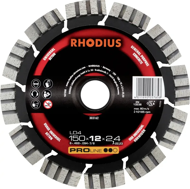 Rhodius 303162 Diamanttrennscheibe 150 mm 1 St. Naturstein von Rhodius – Produktbild