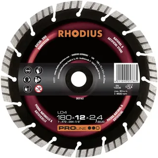 Rhodius 303164 LD4 Disque à tronçonner diamanté Diamètre 230 mm Ø de perçage 22.23 mm Pierre naturelle 1 pc(s) de Rhodius – image du produit 2 sur 2