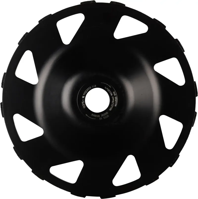 Rhodius 303506 RHODIUS DS1, Diamantschleiftopf 180 x 5,0 x 8,0 x 22,23 mm, Diamantschleiftopf, TOPline, Made in Germany, für Beton DS1 1 St. von Rhodius – Produktbild
