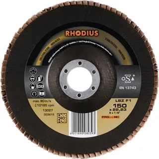 Rhodius 303615 LSZ F1 Disque segmenté Grain 40 acier inoxydable, acier 10 pc(s) de Rhodius – image du produit 2 sur 2