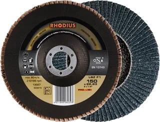 Rhodius 303615 LSZ F1 Disque segmenté Grain 40 acier inoxydable, acier 10 pc(s) de Rhodius – image du produit 1 sur 2