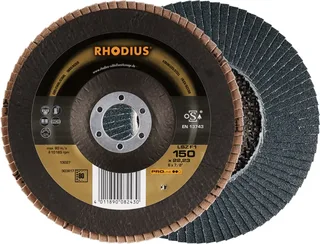 Rhodius 303617 LSZ F1 Fächerschleifscheibe Körnung (num) 80 Edelstahl, Stahl 10 St. från Rhodius – produktbild 1 av 2