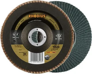Rhodius 303709 LSZ F Disque segmenté Grain 80 acier inoxydable, acier 10 pc(s) de Rhodius – image du produit 1 sur 2