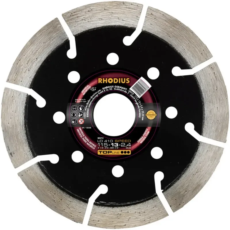 Rhodius 303712 LD410 SPEED Diamanttrennscheibe Durchmesser 115 mm Bohrungs-Ø 22.23 mm Naturstein 1 St. de Rhodius – image du produit 2 sur 2