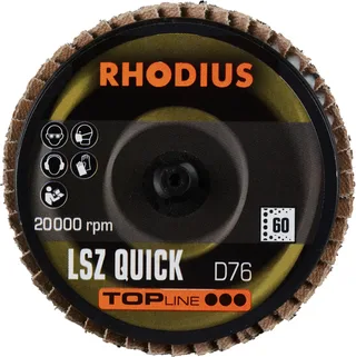 Rhodius 303935 LSZ QUICK Fächerschleifscheibe Körnung (num) 60 Edelstahl, Stahl, NE-Metalle 10 St. de Rhodius – image du produit 2 sur 2