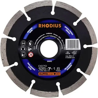 Rhodius 304092 DG70 Diamanten doorslijpschijf Diameter 125 mm Boordiameter 22.23 mm Beton 1 stuk(s) de Rhodius – image du produit 2 sur 2