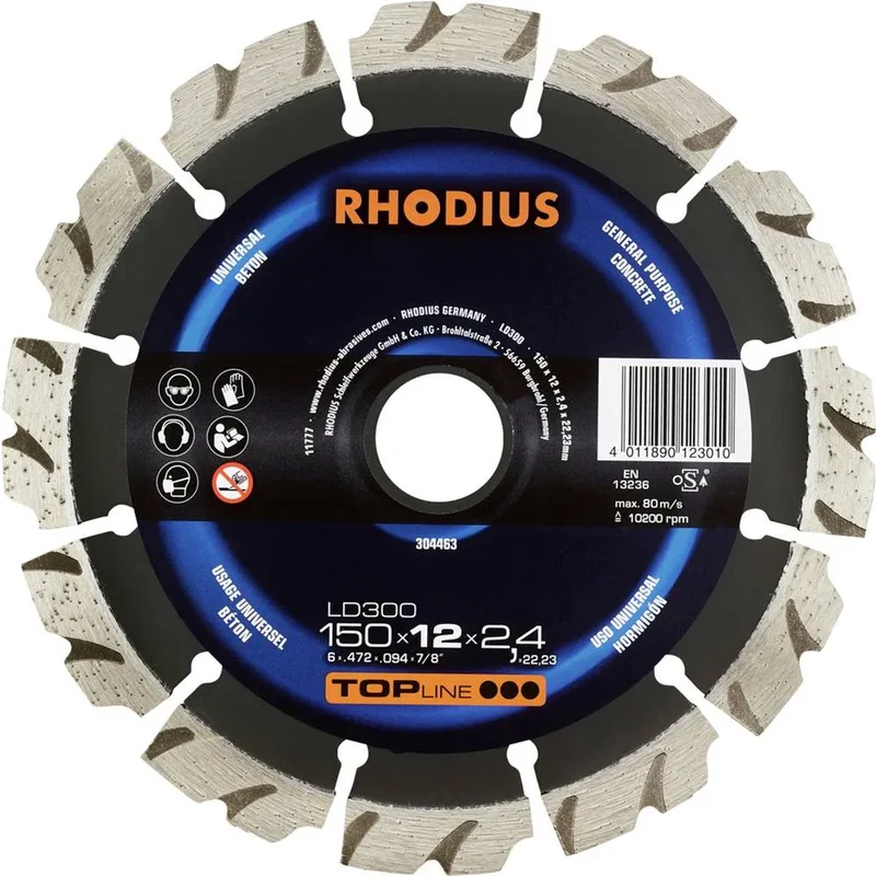 Rhodius 304463 Diamanten doorslijpschijf 150 mm 1 stuk(s) Beton fra Rhodius – produktbillede