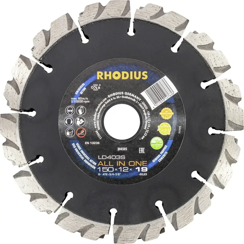 Rhodius 304505 Diamanttrennscheibe 150 mm 1 St. Beton de Rhodius – image du produit 1 sur 2