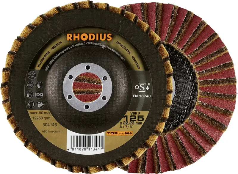 Rhodius 353297 VSK F Fächerschleifscheibe Edelstahl V2A 10 St. von Rhodius – Produktbild