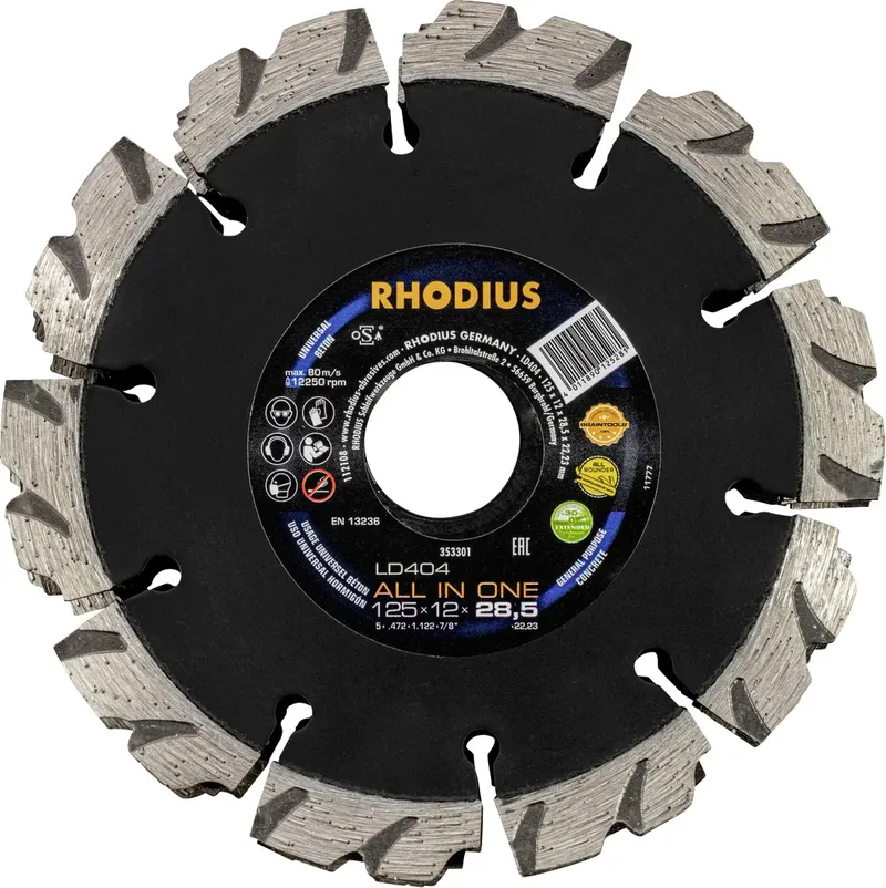 Rhodius 353301 Diamanttrennscheibe 125 mm 1 St. Beton von Rhodius – Produktbild