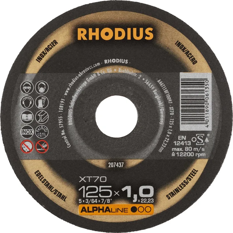 Slijpschijf - 1.0mm*125 von Rhodius – Produktbild