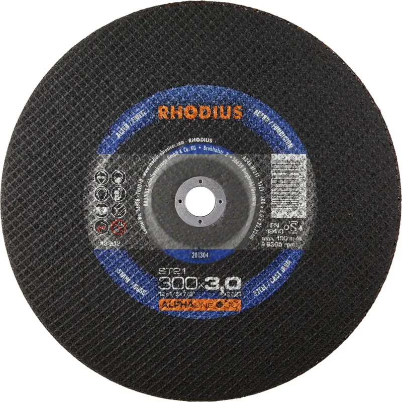 ST21 201304 Trennscheibe 10 St. Stahl, Guss by Rhodius – product image 1 of 2