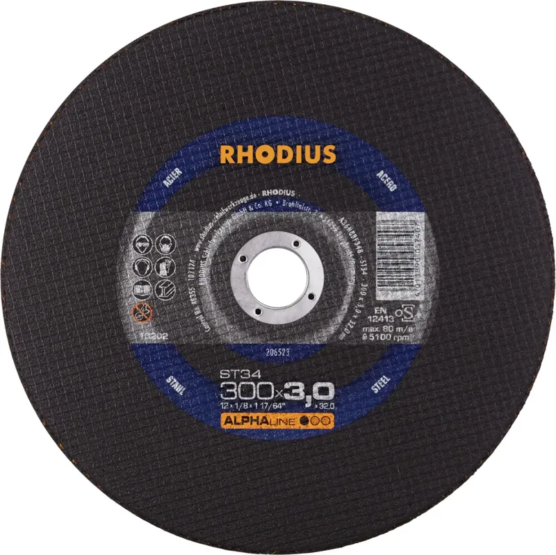ST34 206523 Trennscheibe 10 St. Stahl von Rhodius – Produktbild