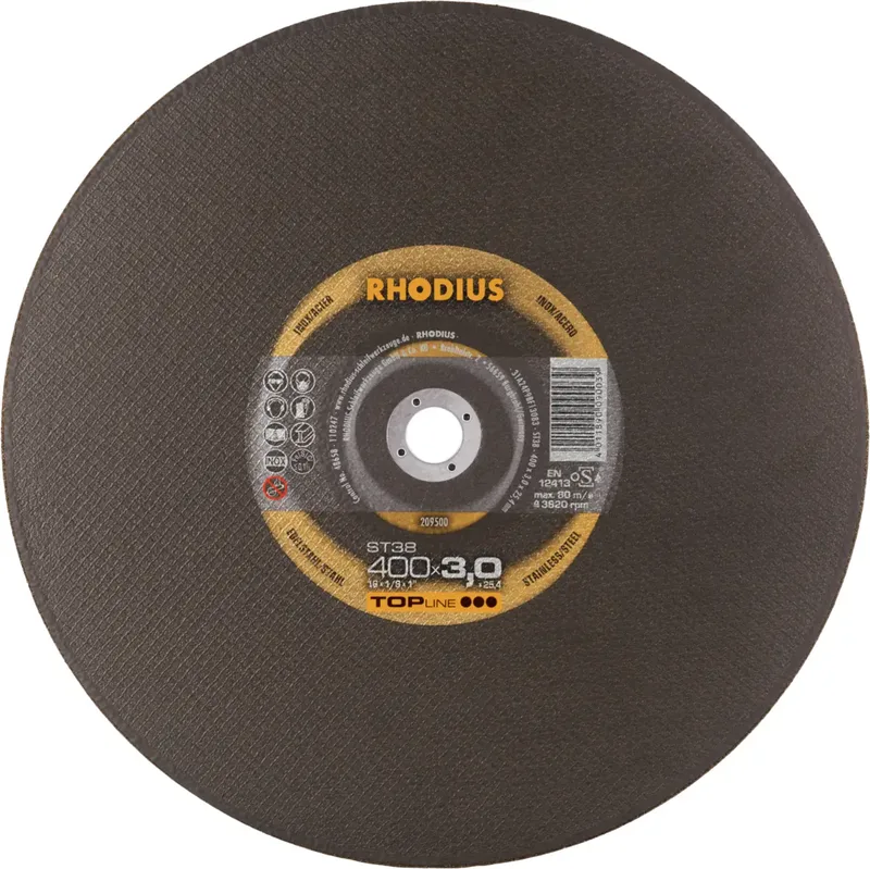 ST38 209500 Trennscheibe 10 St. Edelstahl, Stahl von Rhodius – Produktbild