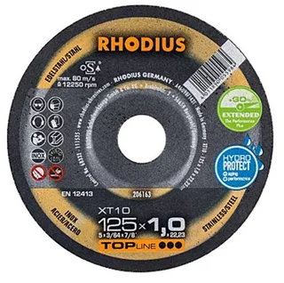 XT10 206163 Disque à tronçonner 125 mm 1 pc(s) acier inoxydable, acier de Rhodius – image du produit 1 sur 2