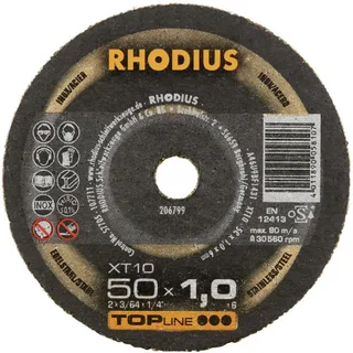 XT10 MINI 206799 Trennscheibe gerade 50 mm 1 St. Edelstahl, Stahl von Rhodius – Produktbild 2 von 2