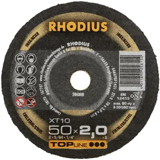 XT10 MINI 206800 Trennscheibe gerade 50 mm 1 St. Edelstahl, Stahl de Rhodius – image du produit 2 sur 2