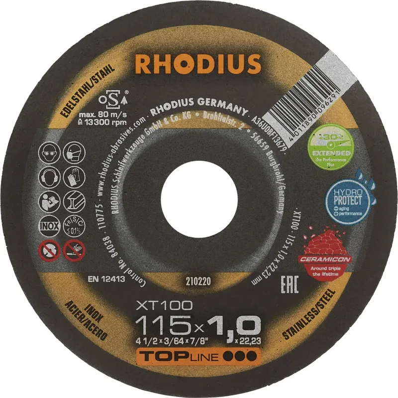 XT100 210220 Trennscheibe 25 St. Edelstahl, Stahl de Rhodius – image du produit
