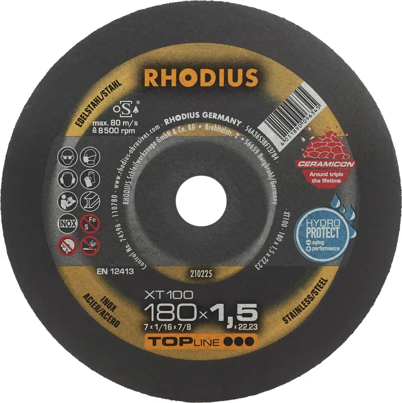 XT100 210225 Trennscheibe 25 St. Edelstahl, Stahl von Rhodius – Produktbild