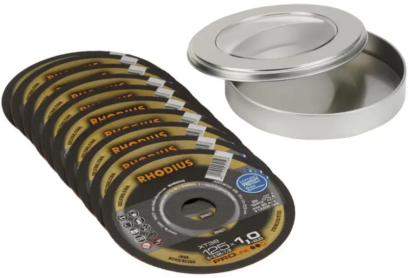 XT38 210745 Trennscheibe gerade 115 mm 10 St. Edelstahl, Stahl de Rhodius – image du produit 1 sur 2