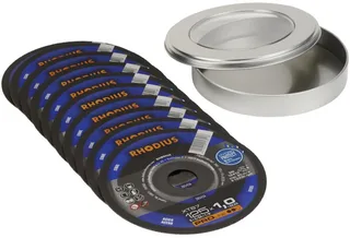XT67 210741 Trennscheibe gerade 115 mm 10 St. Stahl by Rhodius – product image 1 of 2