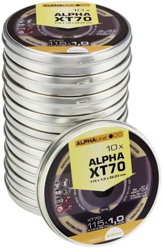 XT70 BOX 208225 Doorslijpschijf recht 115 mm 10 stuk(s) RVS, Staal fra Rhodius – produktbillede 2 af 2