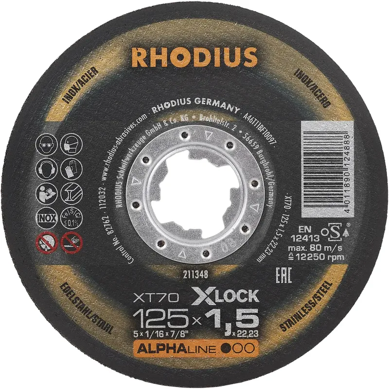 XT70 X-LOCK 211348 Trennscheibe 25 St. Edelstahl, Stahl by Rhodius – product image