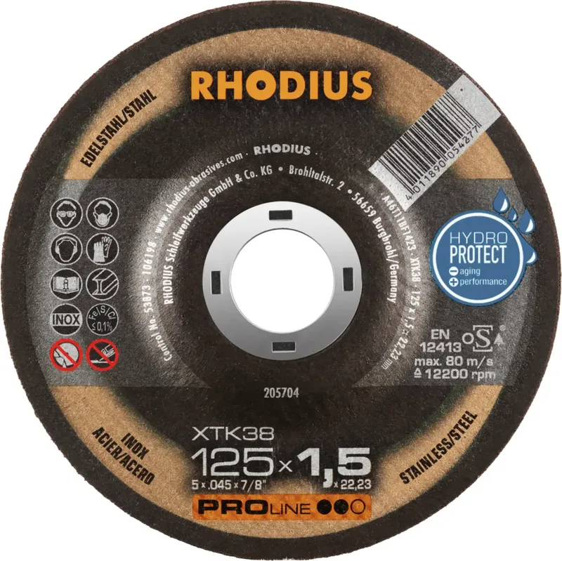 XTK38 205704 Trennscheibe 50 St. Edelstahl, Stahl de Rhodius – image du produit