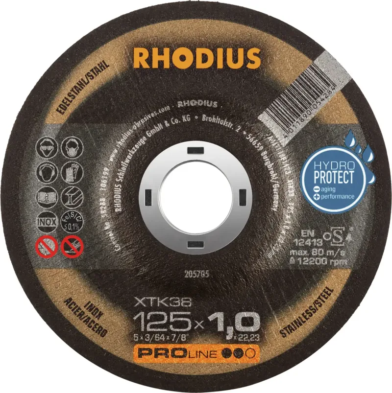 XTK38 205705 Trennscheibe 50 St. Edelstahl, Stahl de Rhodius – image du produit 2 sur 2
