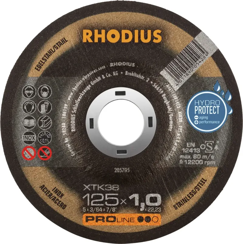 XTK38 205705 Trennscheibe 50 St. Edelstahl, Stahl de Rhodius – image du produit 1 sur 2