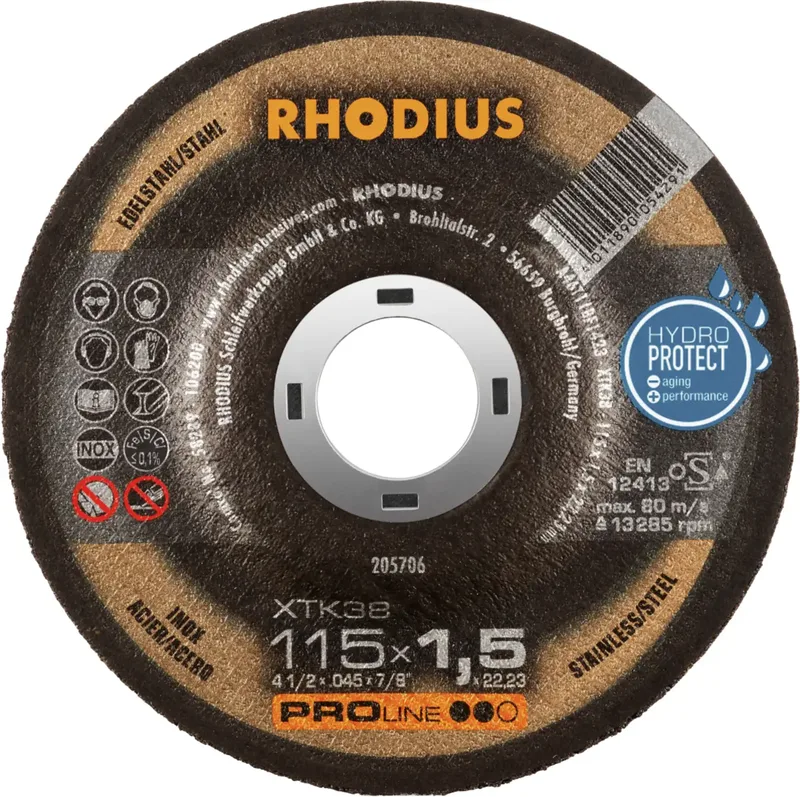 XTK38 205706 Trennscheibe 50 St. Edelstahl, Stahl de Rhodius – image du produit