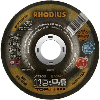 XTK6 EXACT 210828 Trennscheibe gekröpft 115 mm 1 St. Edelstahl, Stahl von Rhodius – Produktbild 2 von 2