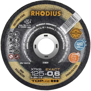 Xtk6 Exact 210829 Doorslijpschijf Gebogen 125 Mm 22. von Rhodius – Produktbild 2 von 2