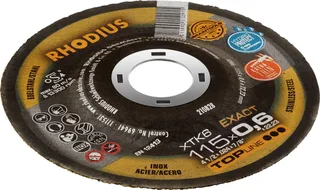 XTK6 EXACT BOX 211301 Doorslijpschijf gebogen 115 mm 10 stuk(s) RVS, Staal fra Rhodius – produktbillede 2 af 2